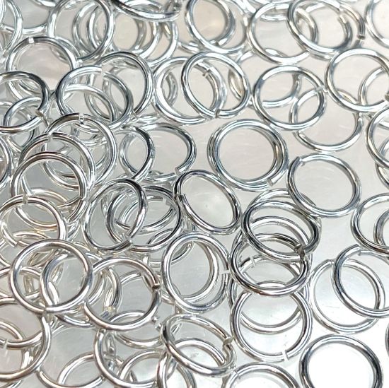 Picture of Premium Jump Ring 8x1.0mm 999° Silver Plated x50
