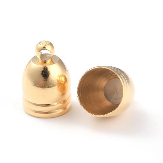 Picture of Cord End Ø8mm 24kt Gold Plated x2