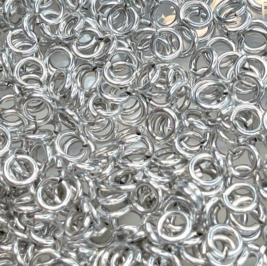 Picture of Premium Jump Ring 5x1mm 999° Silver Plated x50