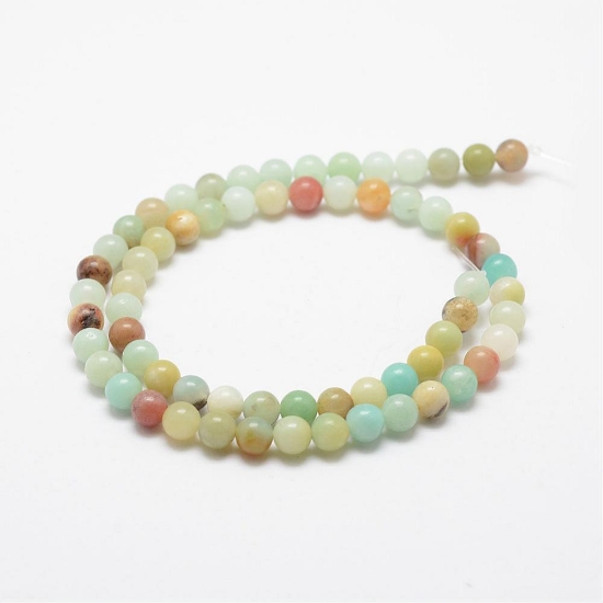 Picture of Amazonite Flower bead 4mm round x38cm