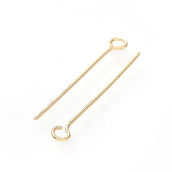 Picture of Stainless Steel Eye Pin 25mm Gold x50