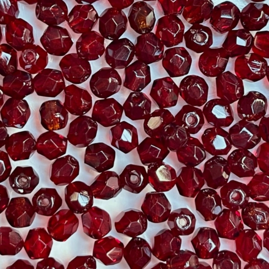 Picture of Fire-Polished 4mm Garnet x100