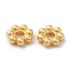 Picture of Stainless Steel Spacer Bead 4mm flower Gold x10