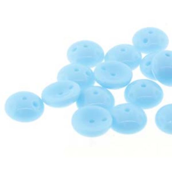 Picture of Piggy Beads 4x8mm Opaque Turquoise x50