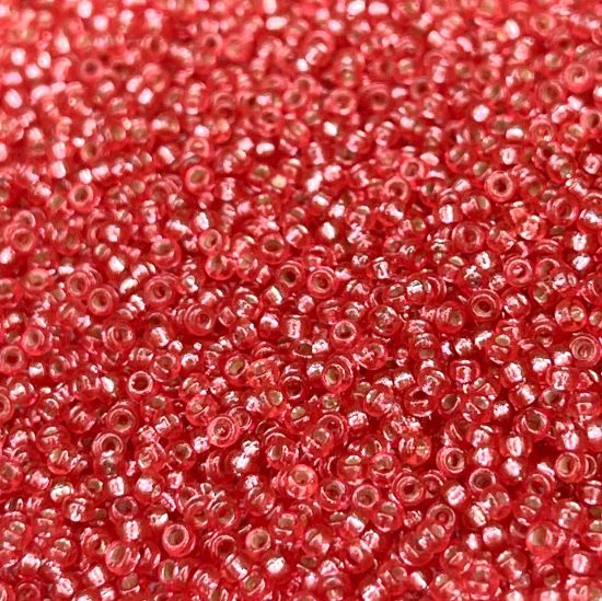 Picture of Miyuki Seed Beads 15/0 4263 Duracoat Silver Lined Dyed Melon  x10g