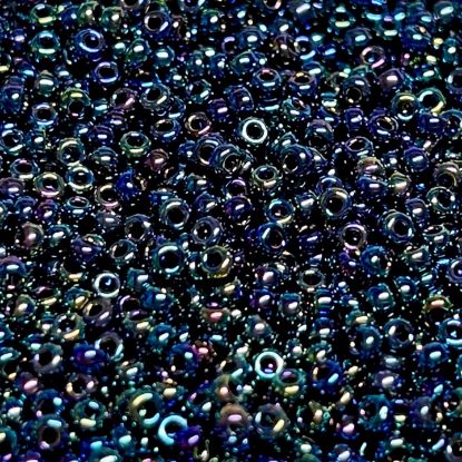 Изображение Miyuki Rocaille 11/0 455 Metallic Variegated Blue Iris x10g