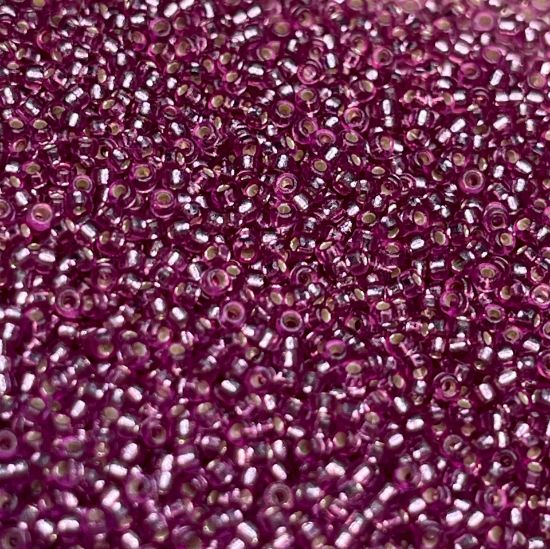 Picture of Miyuki Seed Beads 15/0 4269 Duracoat Silver Lined Dyed Hot Pink  x10g