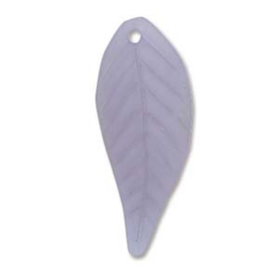 Picture of Lucite Leaves 12x28mm Evening Blue x5