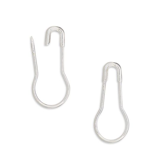 Picture of Bail 22x10mm safety pin w/ 16mm grip length Silver Tone x10