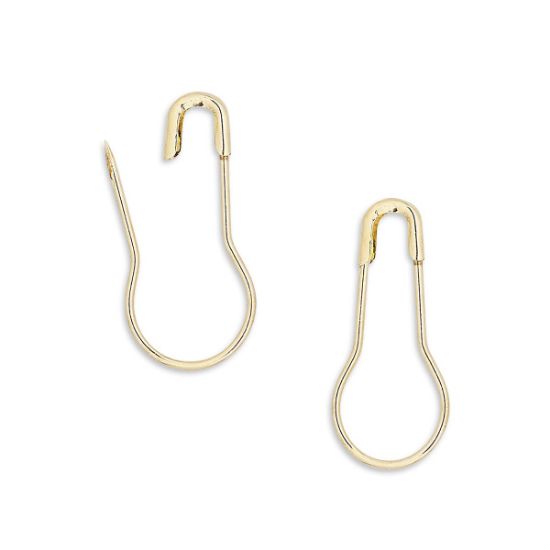Picture of Bail 22x10mm safety pin w/ 16mm grip length Gold Tone x10 