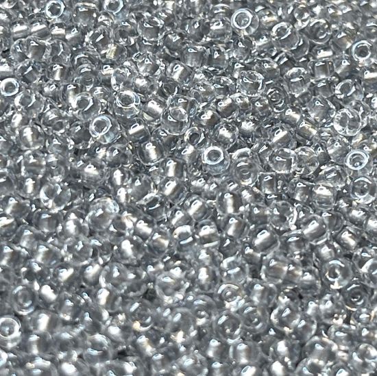 Picture of Miyuki Rocaille 11/0 242 Sparkle Pewter Lined Crystal x10g