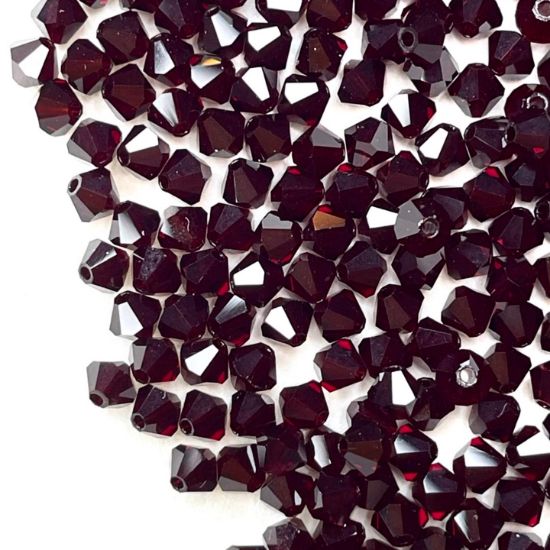 Picture of Preciosa Bead Rondell 4mm Garnet x100