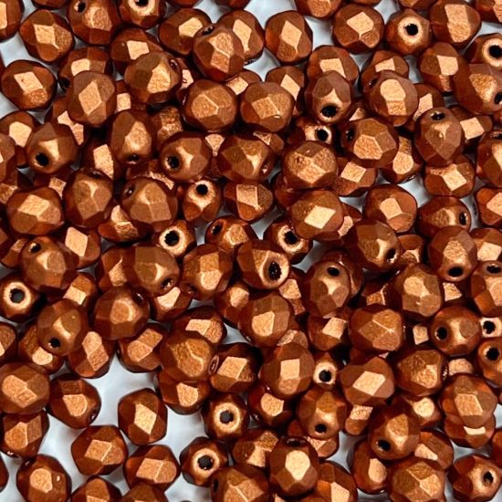 Picture of Fire-Polished 4mm Copper x50