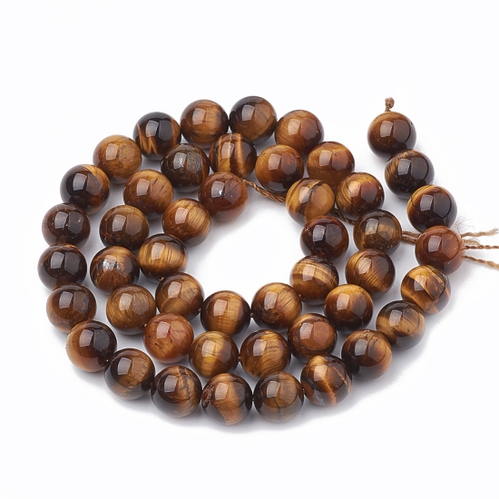 Picture of Tigereye bead 10mm round x38cm