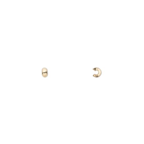Picture of 14Kt Gold-Filled Crimp cover 2.5mm smooth round x2