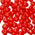 Picture of Bead Glass Heart 6mm Opaque Light Red x20