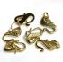 Picture of Clasp Hook 12x17mm ring 8mm with dots Gold Tone x5