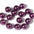 Picture of Acrylic Beads 8mm round Purple Pearl x100 