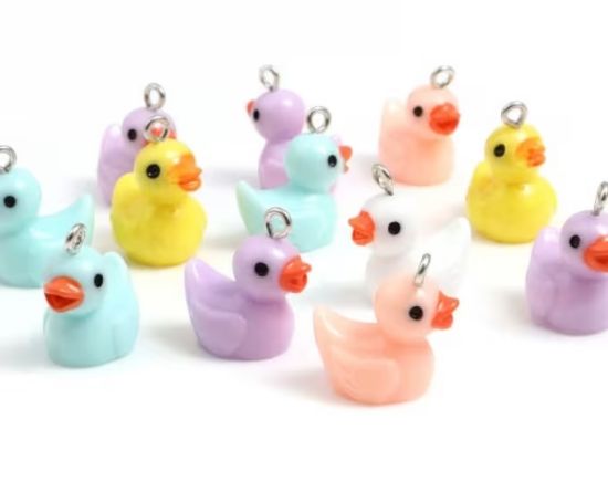 Picture of Resin Charms Duck 20x16m  Color Mix x10