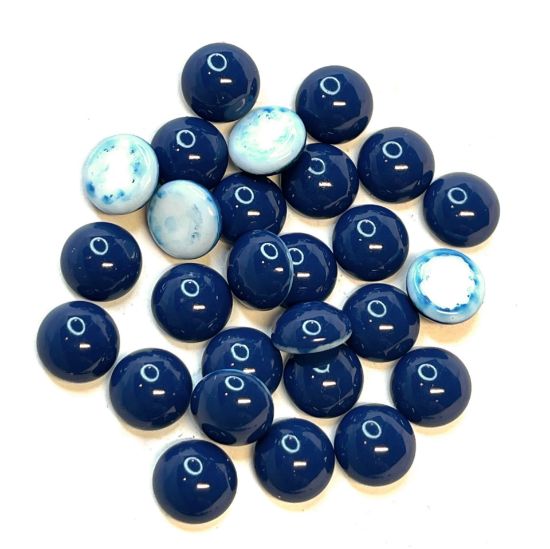 Picture of Preciosa Nacre Cabochon 7mm Navy Blue Pearl x10