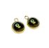 Picture of Stainless Steel Drop setting 8mm round 18kt Gold Plated x10