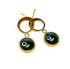 Picture of Stainless Steel Ear Stud 10mm donut  24kt Gold Plated x2