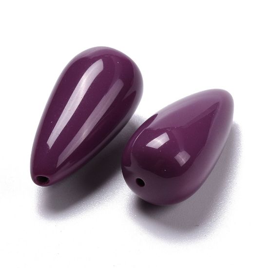 Picture of Resin Drop 35x16mm drop Purple x1