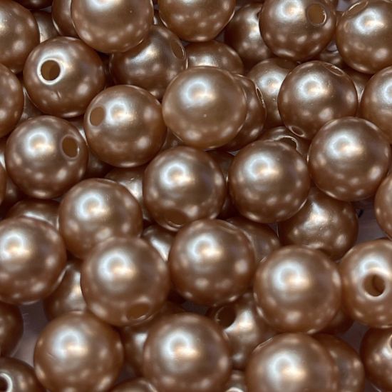Picture of Acrylic Beads 8mm round Coco Pearl x100