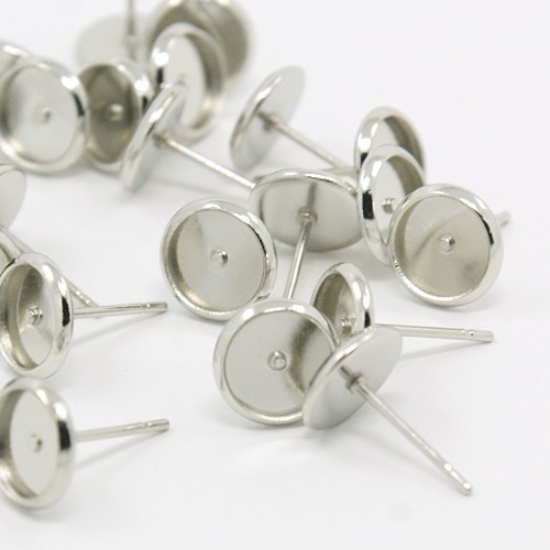 Picture of Ear stud setting 6mm round  x10