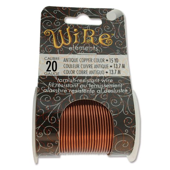 Picture of Wire Lacquered Tarnish Resistant 20 Gauge (.81mm) Antique Copper x13.7m