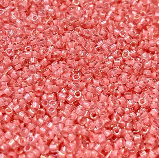Picture of Miyuki Delica 11/0 DB70 Lined Rose Pink AB x10g