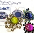 Picture of KIT - Brooch/Hanger "Spring" par Puca - Blauw