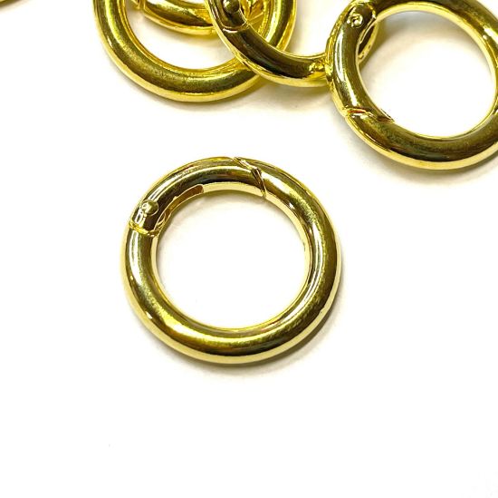 Picture of Clic Clasp 25x4mm round Gold x1