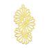 Picture of Stainless Steel Pendant Laser cut Flower 37x19x1mm Gold x1