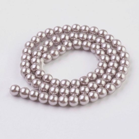 Picture of Glass Pearls 6mm Toffee Rose x40cm