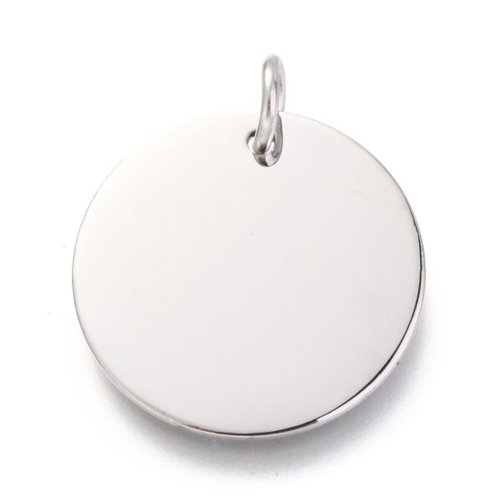 Picture of Stainless Steel Charm 20x1mm flat round x1