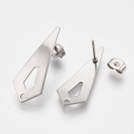 Picture of Stainless Steel Ear Stud 28x11mm cone x2