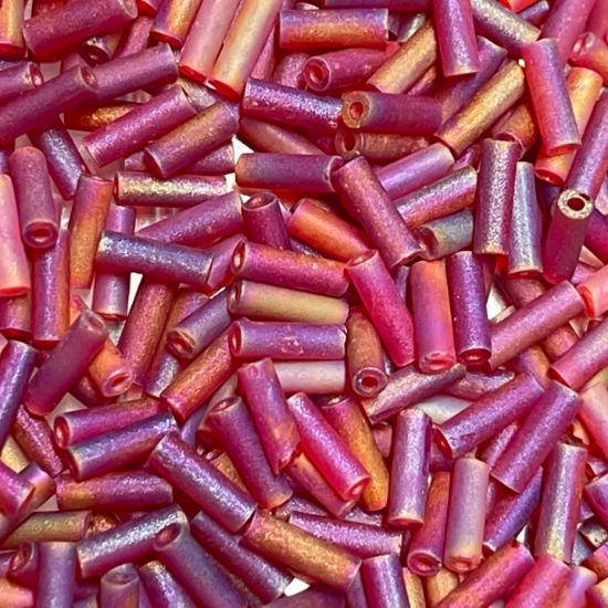 Picture of Matsuno Bugle Bead 6mm 008F Fabulous Ruby Red x10g