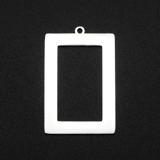 Picture of Stainless Steel Pendant Laser cut 34x22x1mm rectangle x1