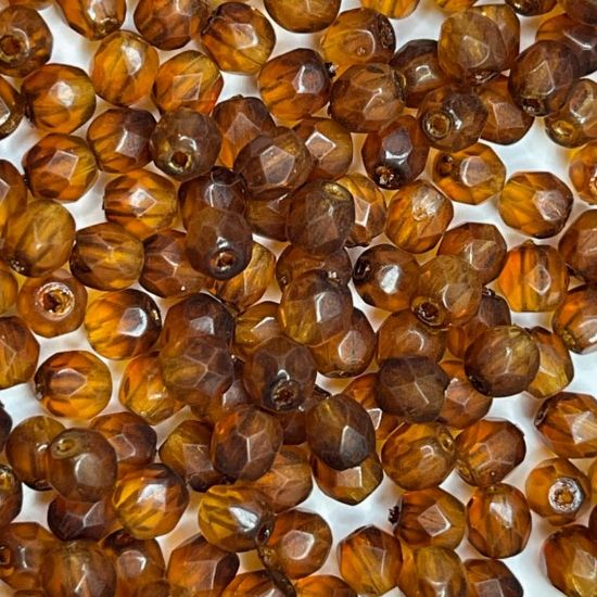 Picture of Fire-Polished bead 4mm Topaz x50