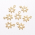 Picture of Stainless Steel Charm Flower 10mm w/loop Gold x5