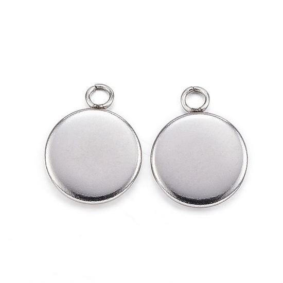 Picture of Stainless Steel Pendant setting 8mm round x10