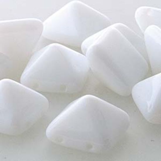 Picture of Pyramid Stud Bead 12mm White x12