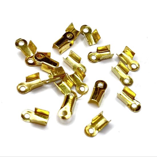 Picture of Cord End fold-over Ø1-2mm Gold x20