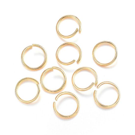 Picture of Stainless Steel Jump Ring 10x1mm 18kt Gold Plated x100