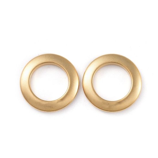Picture of Stainless Steel Connector 15x2mm round Gold x1