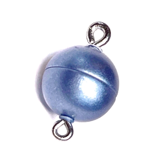 Picture of Acrylic Power Magnetic Clasp Ø10mm round Blue x1