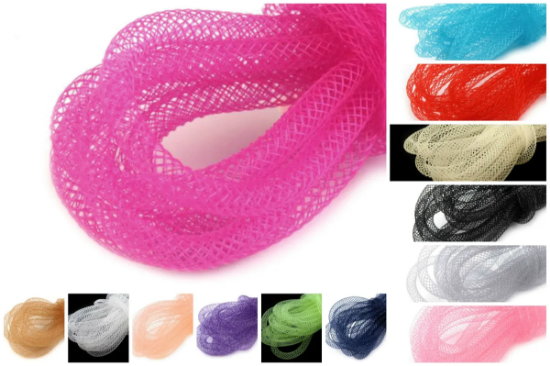 Picture of MINIMUM ORDER 100 euro - Tubular Crinoline Color 8-16mm Random color x10m