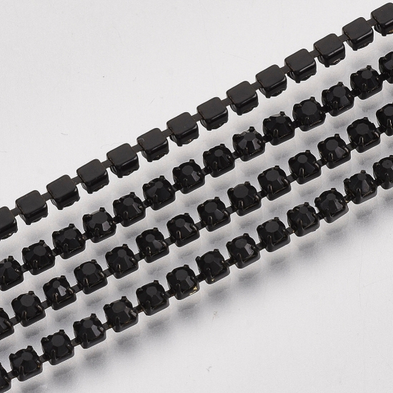 Picture of Strass Chain SS12 - 3.2mm Jet x1m