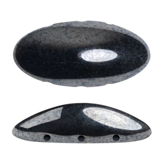 Picture of Athos 3-hole Par Puca bead 20x10mm Jet Hematite x1